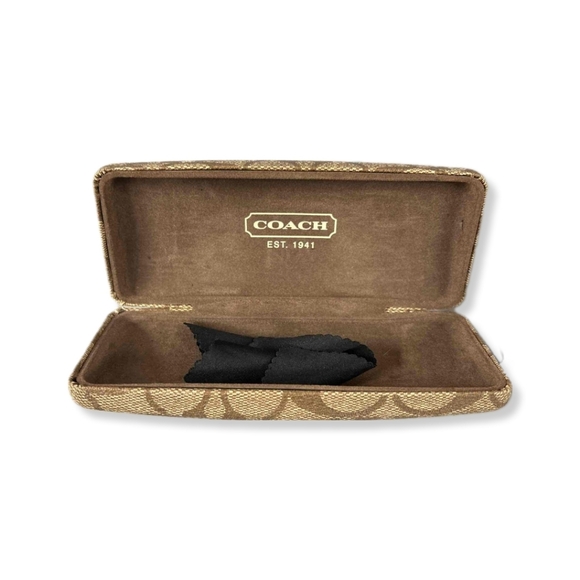 Coach Signature Logo Canvas sunglasses case and cloth - Picture 1 of 2